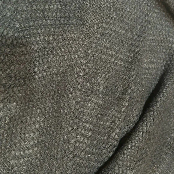 (OS) VINTAGE Kendall & James Navy Blue Knit Poncho - Picture 4 of 5